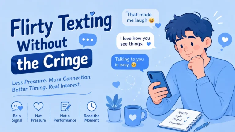 Flirting Over Text Without Being Cringe: The Difference Between Interest and Performance