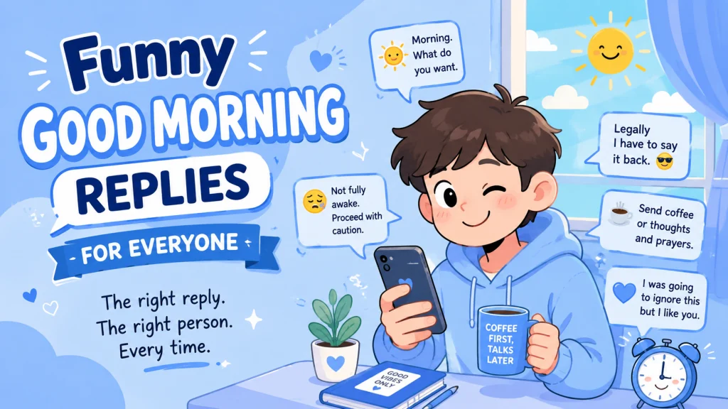 Good Morning Funny Replies