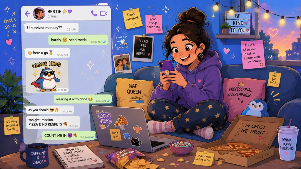 Texting Back A Friend