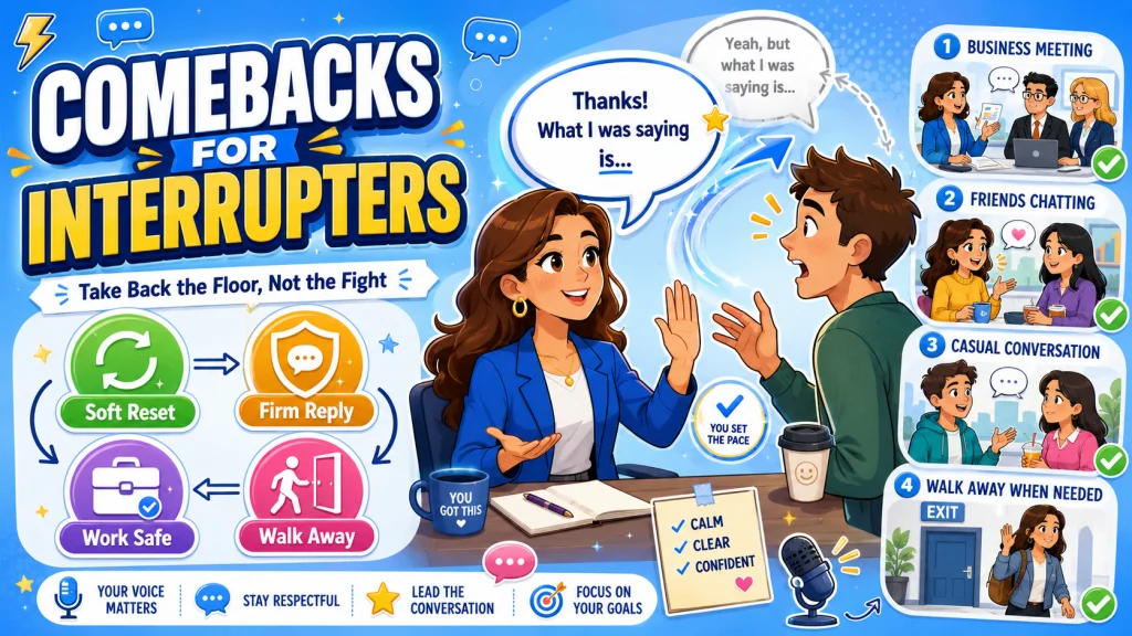 Comebacks For Someone Who Interrupts You