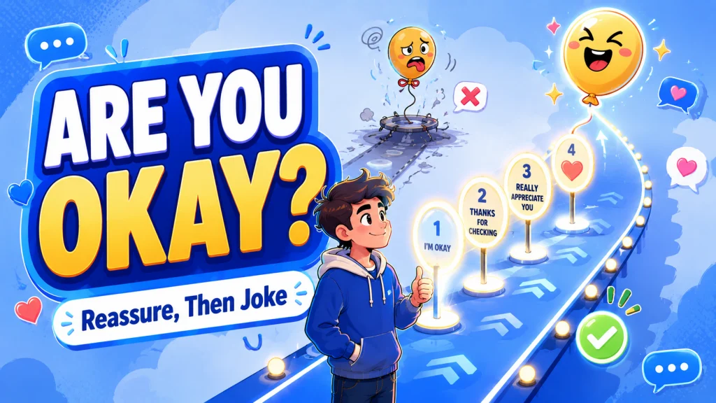 Funny Replies To Are You Okay Texts