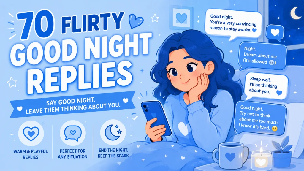 Good Night Flirty Replies