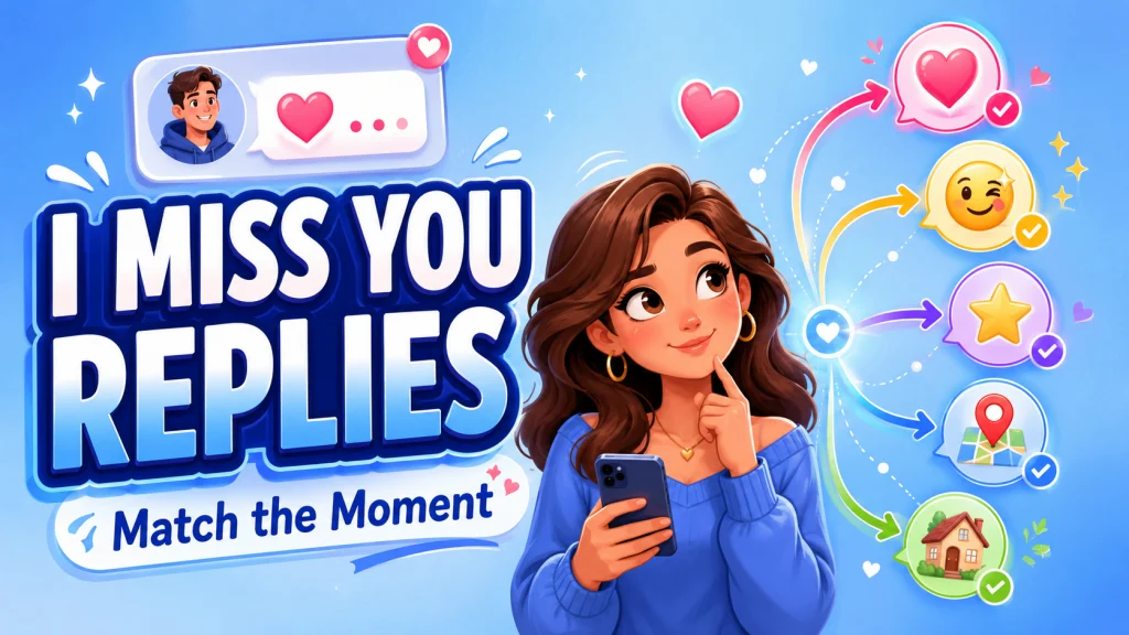 I Miss You Flirty Replies