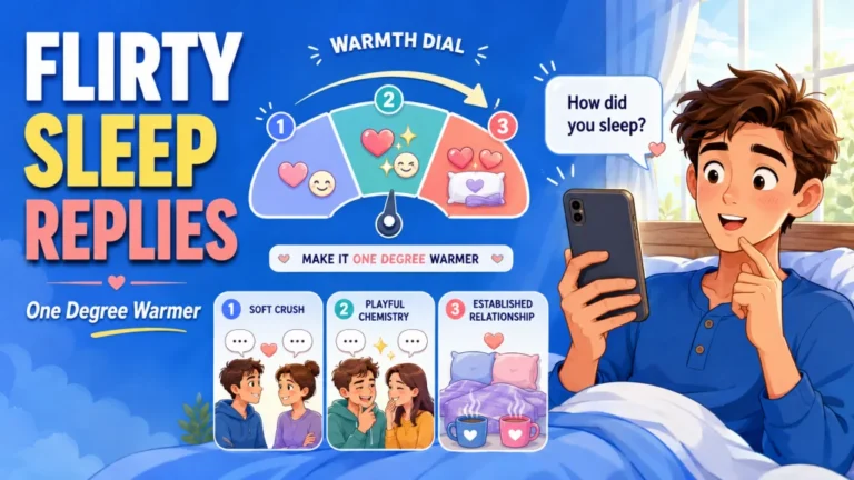 Flirty responses to how did you sleep: soft mornings, teasing, and real chemistry