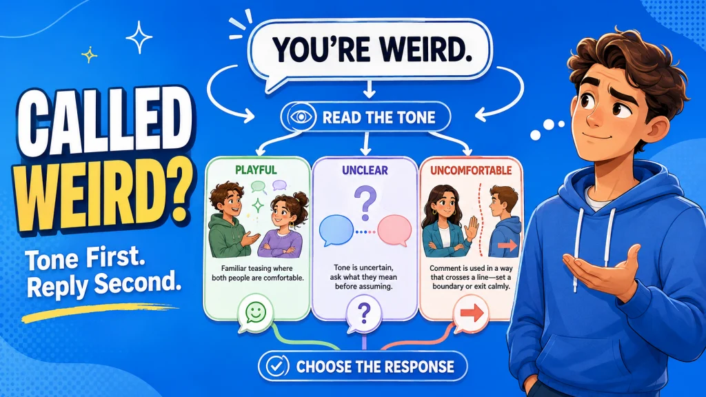 How To Respond When Someone Calls You Weird