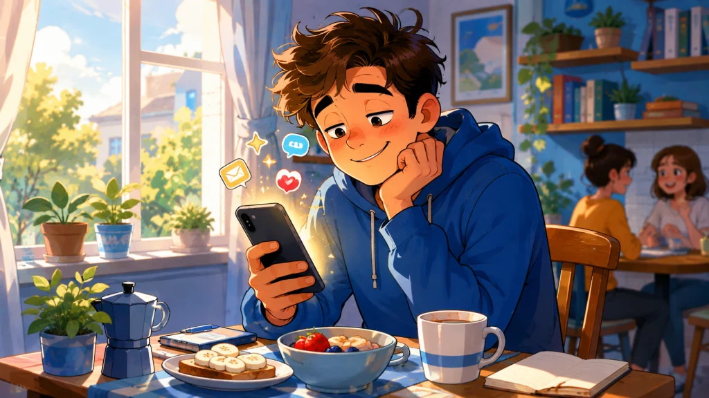 Soft New Crush Morning Reply