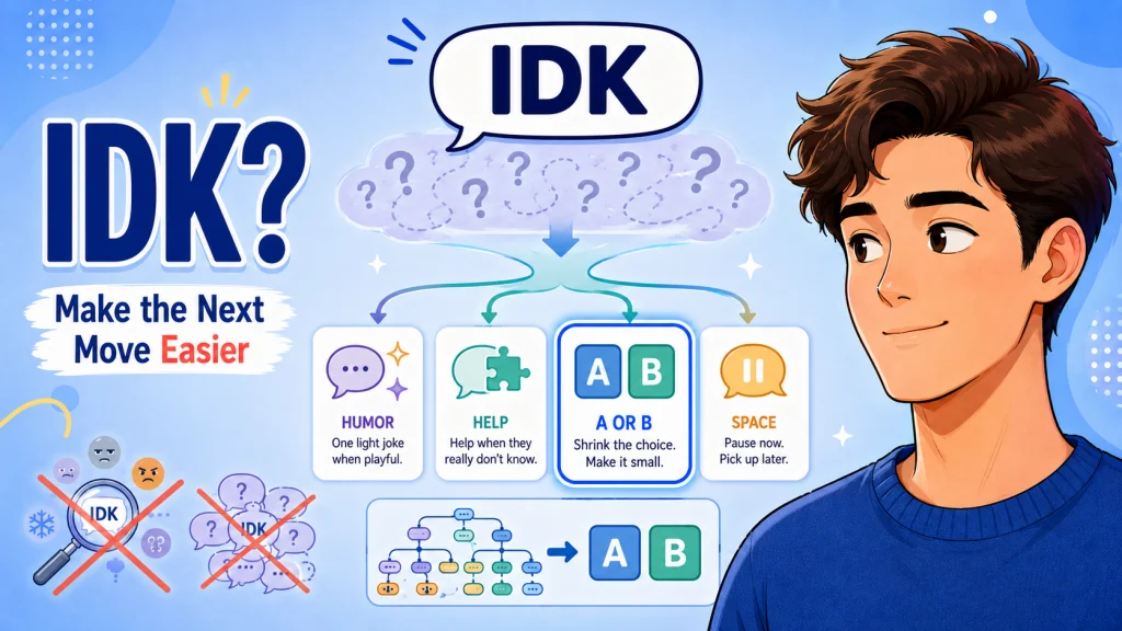 Best Responses To Idk